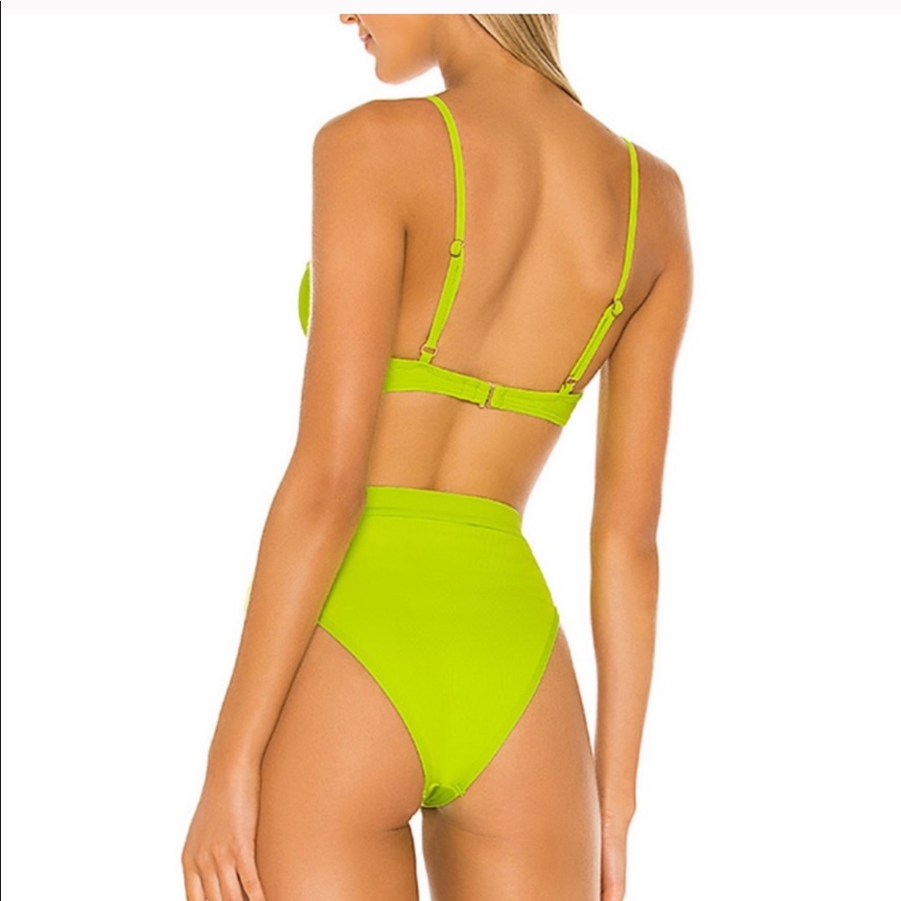 L Space Frankie Bikini Bottoms in Acid Green - Picture 5 of 9